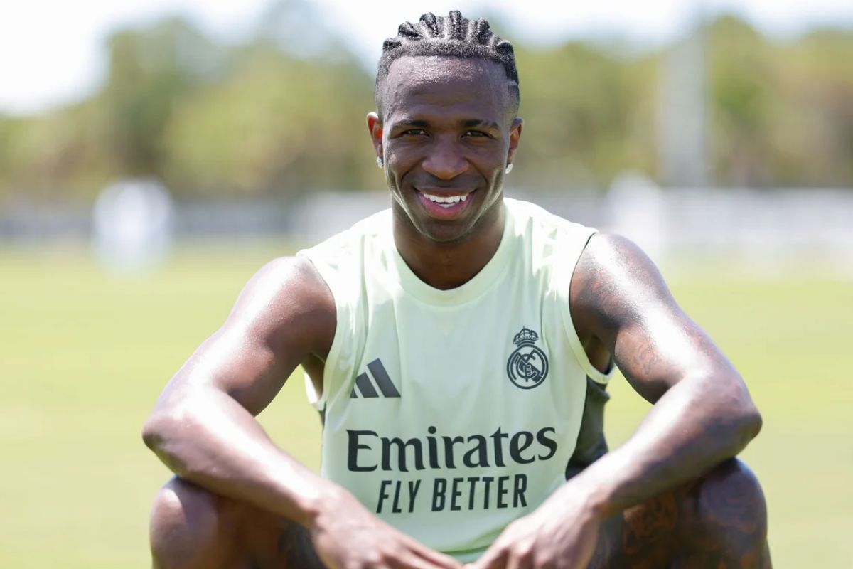 Vinicius en una entrevista por el Mundial