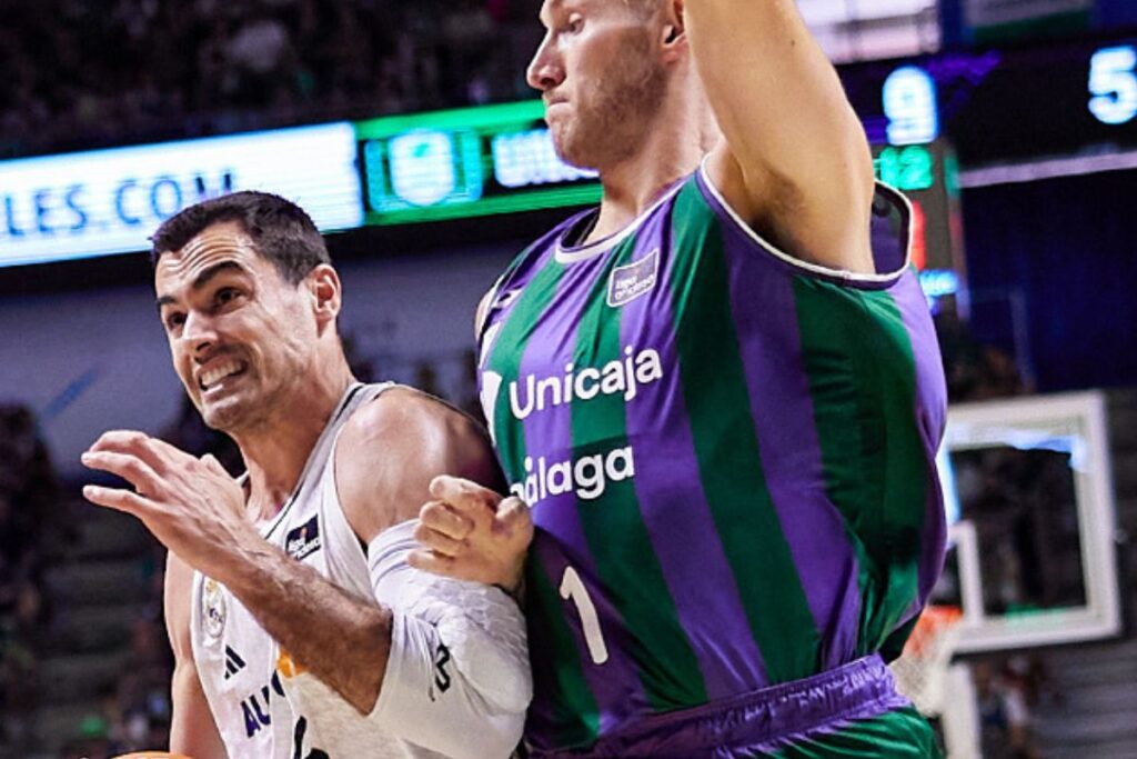 Momento del Unicaja-Real Madrid