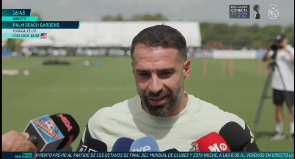 Carvajal habla del posible cambio de posición: «Ya he jugado de central»