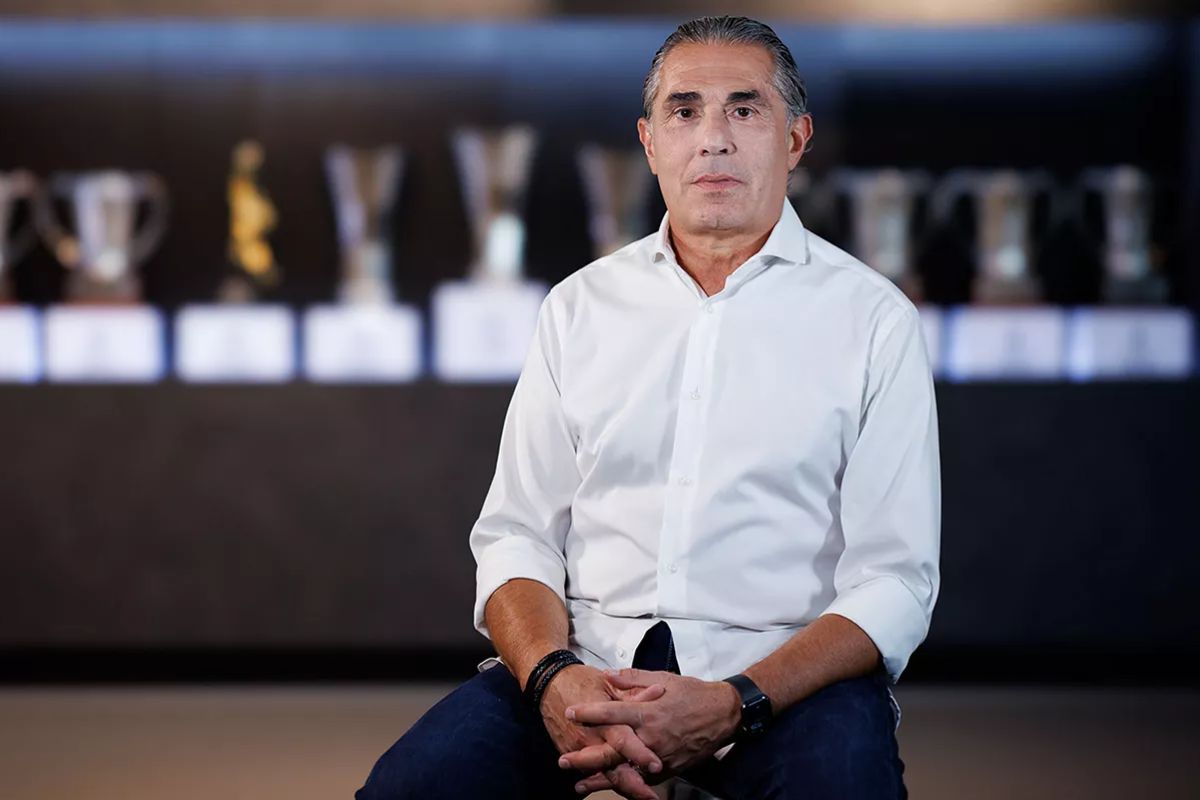 Scariolo en su presentación con el Real Madrid