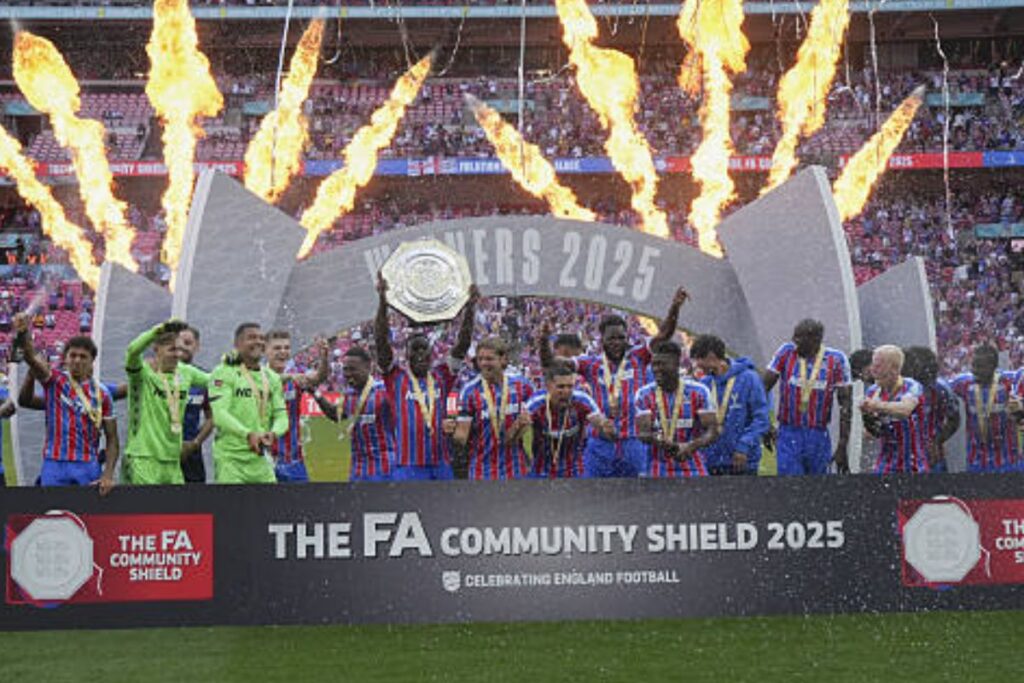 El Crystal Palace celebrando la Community Shield